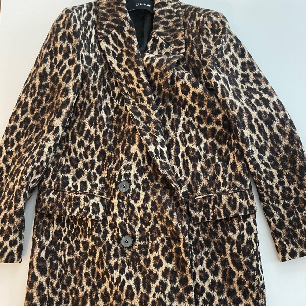Zara animal print blazer